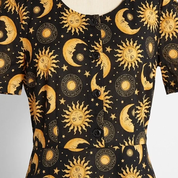 Modcloth My Celestial Best Babydoll Dress by Dangerfield